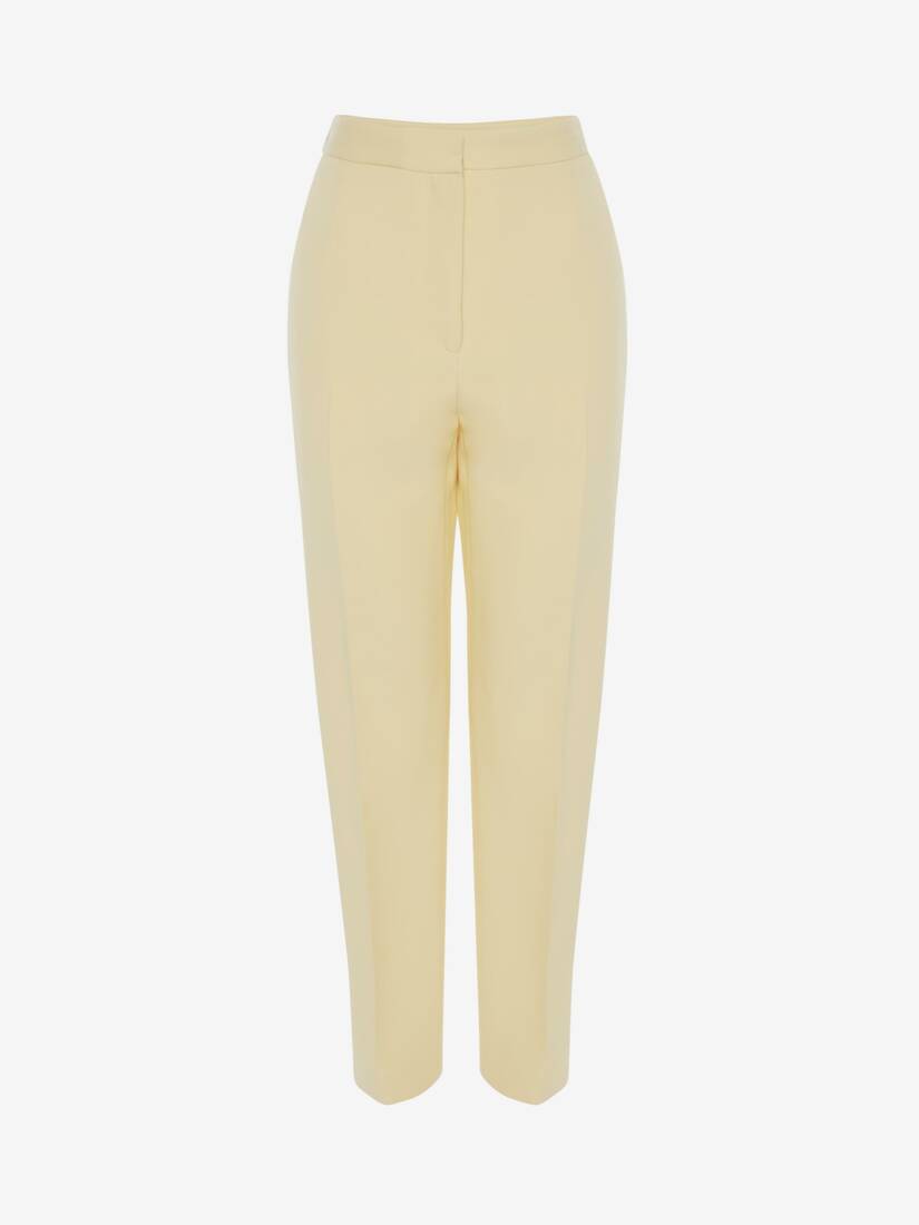 Pantalones Alexander McQueen High Waisted Slim Mujer - Naranjas - Mexico 531-HZRLXU